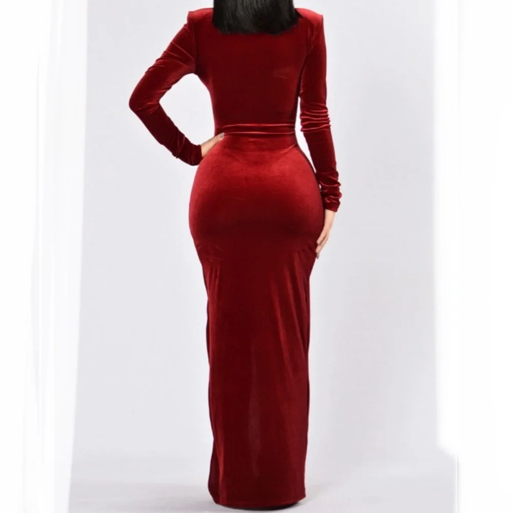 fashion nova love sex magic dress- wine size small - Picture 2 of 4